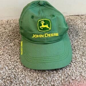John Deere Hat Cap Mens Green Yellow SnapBack Outdoor Logo Tractor Owners Manual